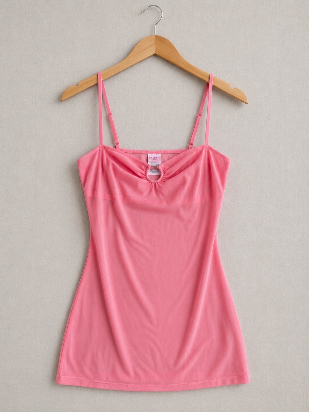 La SENZA Pink Spaghetti-Strap Chemise Slip